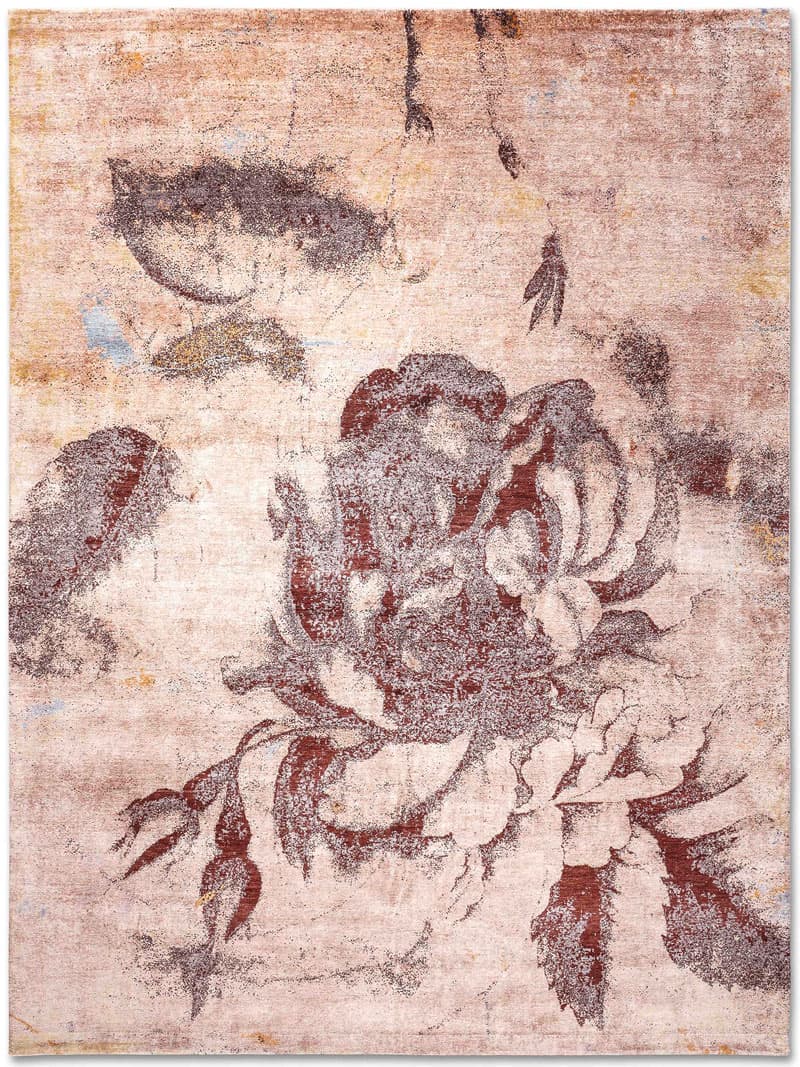 Tappeto Tessuto Fiori