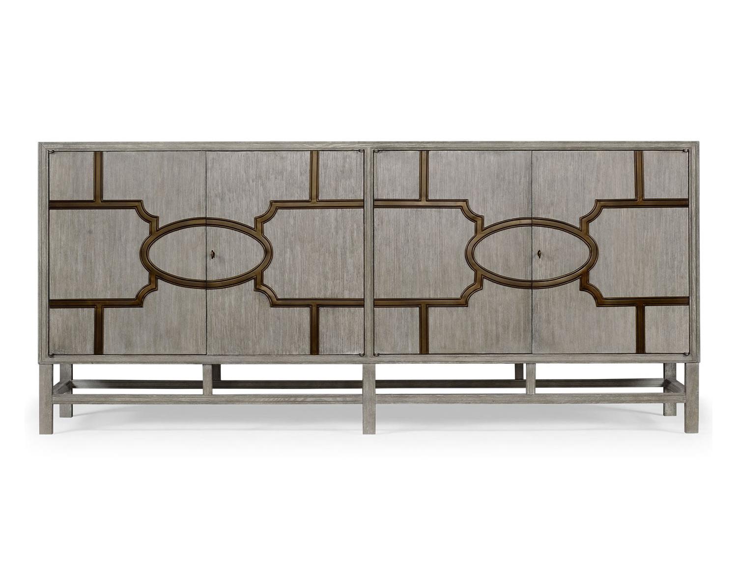 Credenza Hewlett con bronzo Greyed Oak