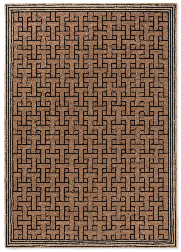 Tappeto TB T Monogram Marrone Chiaro Per Esterni