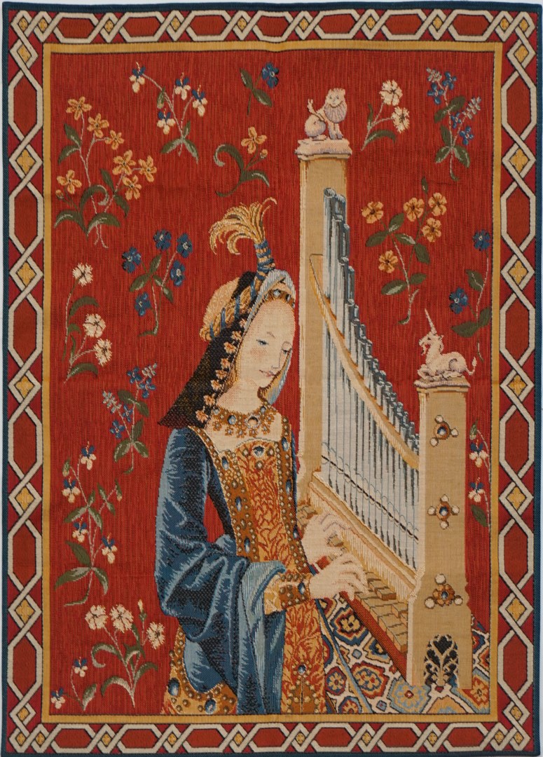 Arazzo L’Udito con Bordo | Misura: 50 x 67 cm