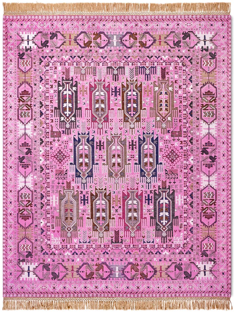 Tappeto Balouch Rosa