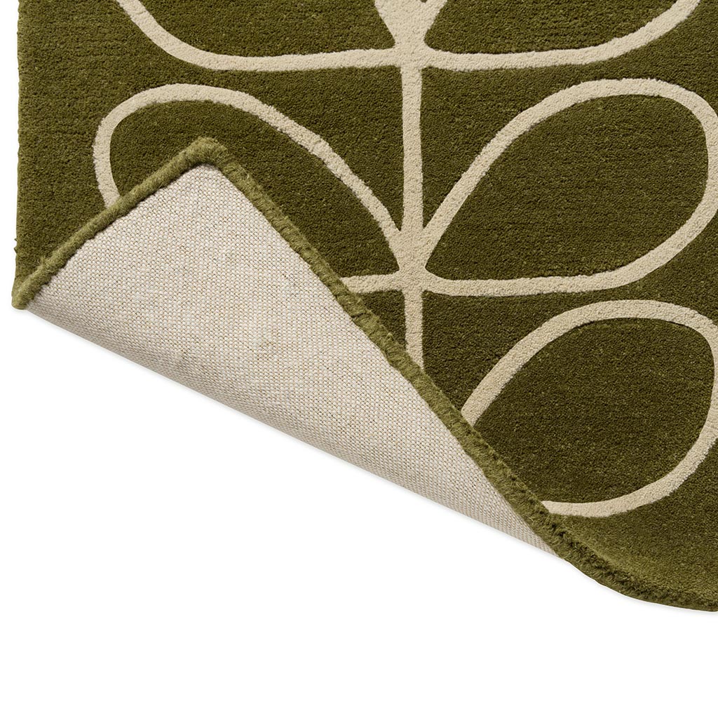 Linear Stem Olive Tappeto | Misura: 120 × 180 cm