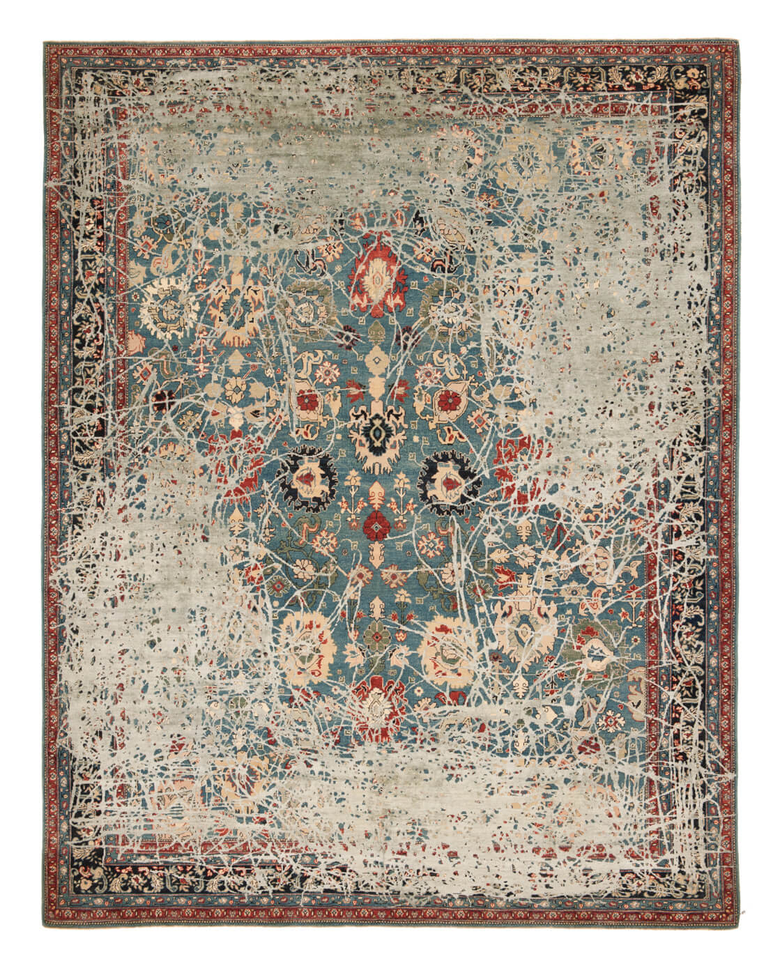 Tappeto Bidjar Highgate Enjoy Tealblue Grigio Seta | Misura: 250 x 300 cm