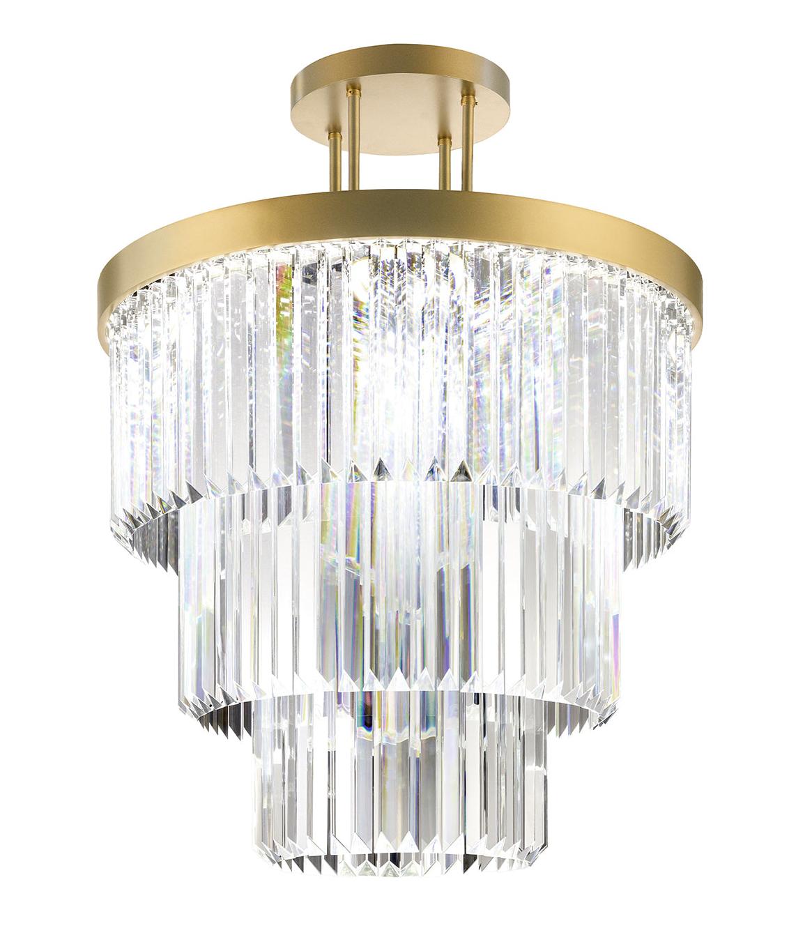 Lampadario Rotondo in Cristallo