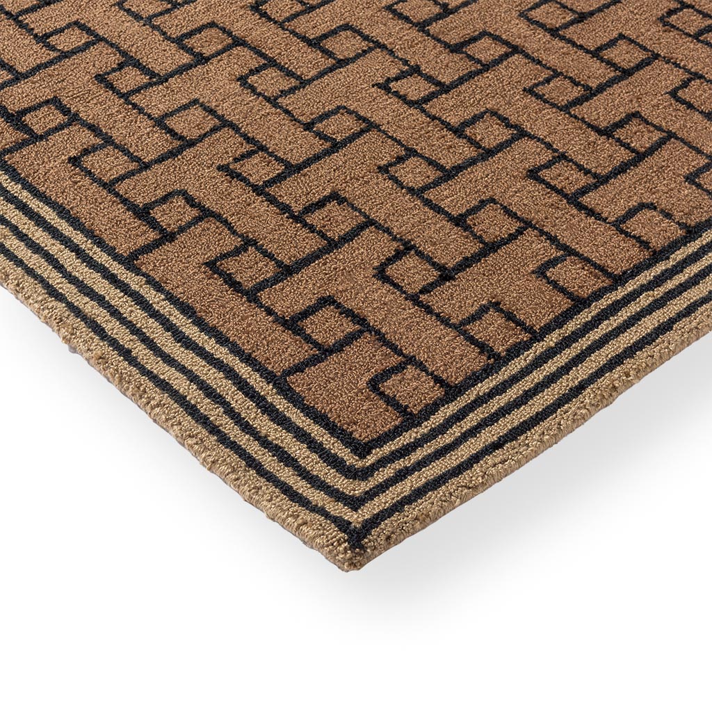 Tappeto TB T Monogram Marrone Chiaro Per Esterni