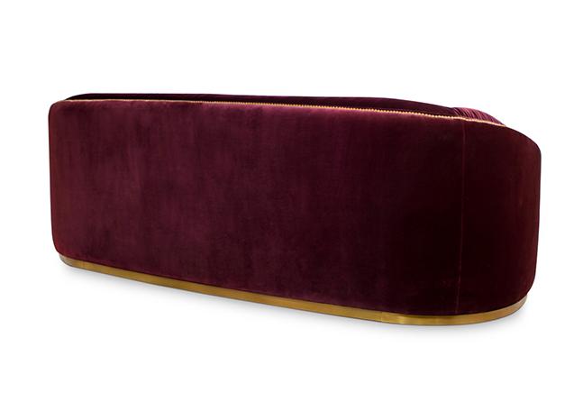 Divano Curvo Premium Comfort Rosso