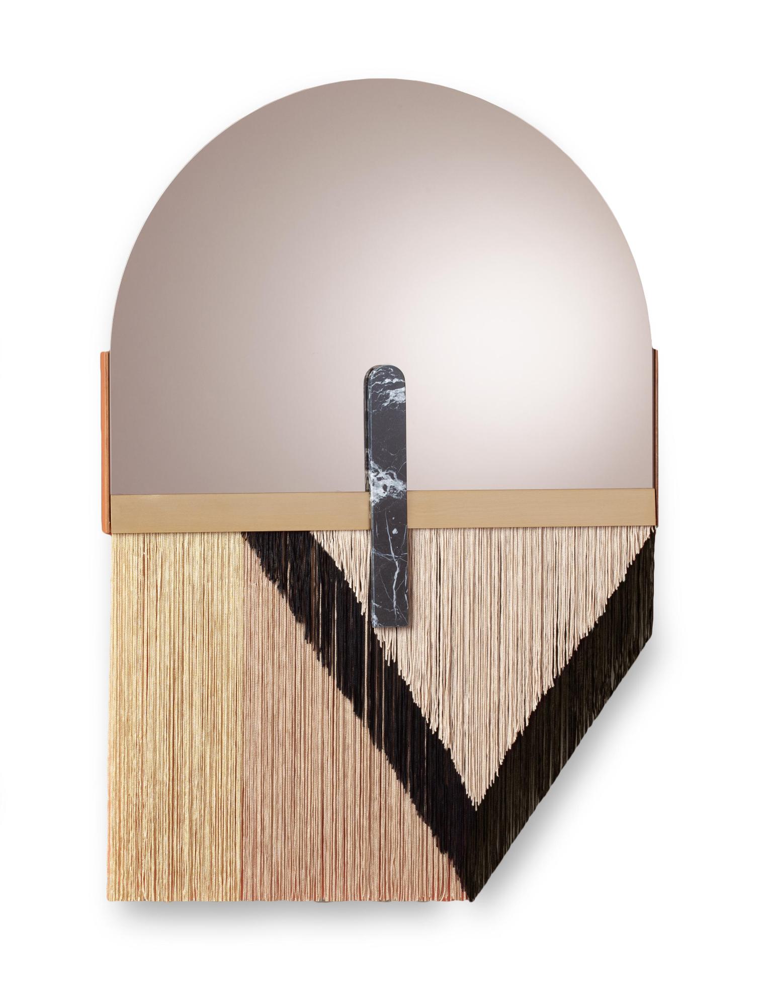 Specchio decorativo da parete Souk Black