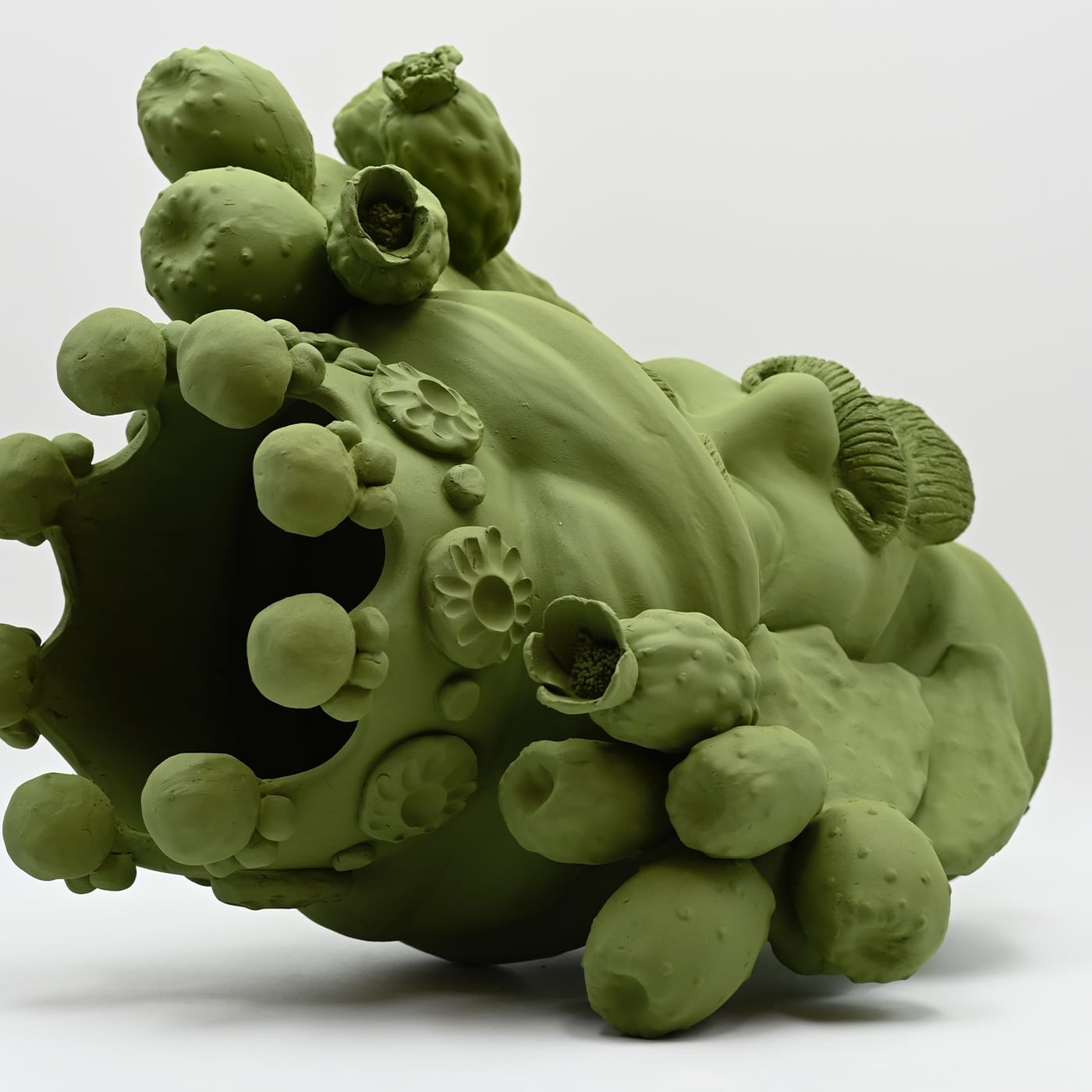 Testa di Moro Verde Artigianale Scultura