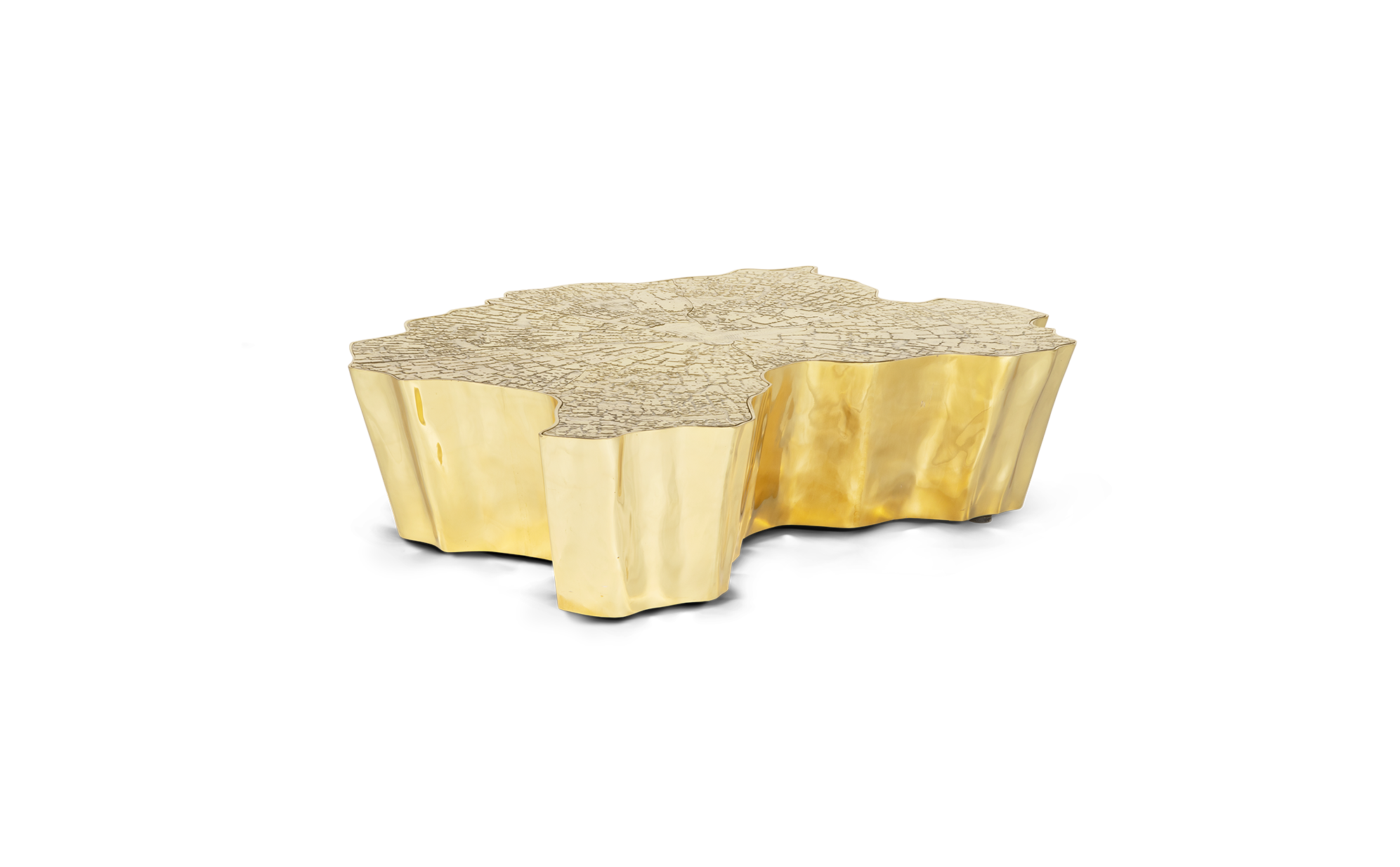 Tavolino da Caffè Dorato Paradise | Dimensioni: L 138 x P 95 x H 36 cm