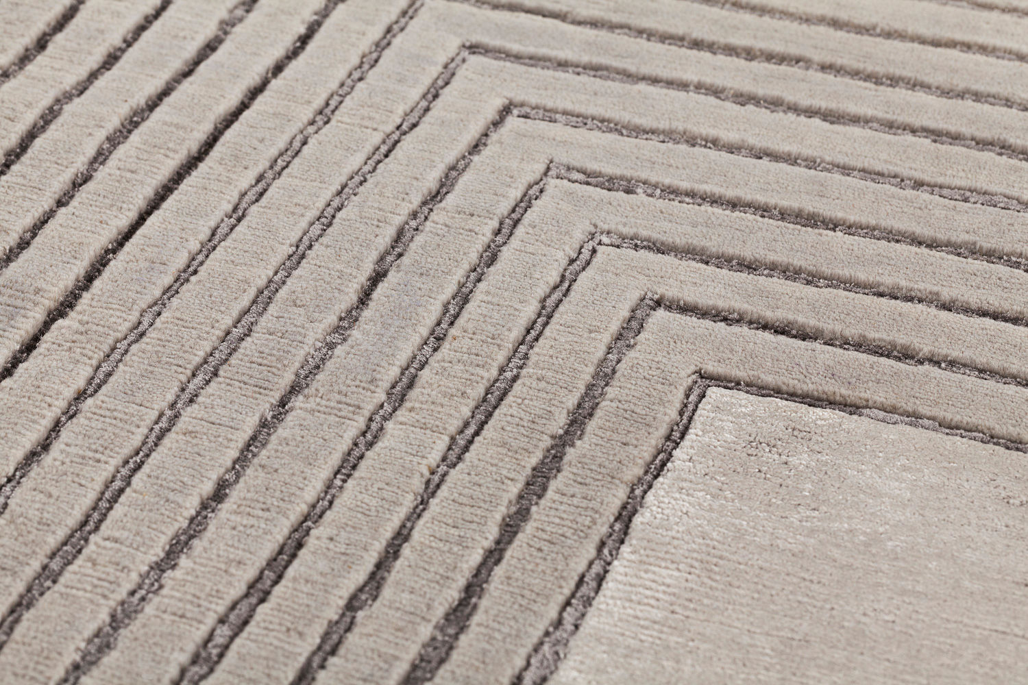 Tappeto Beige Cornice