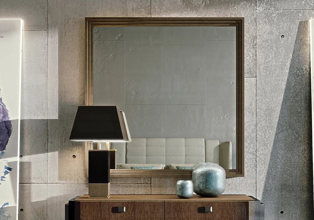 Specchio con Cornice in Legno