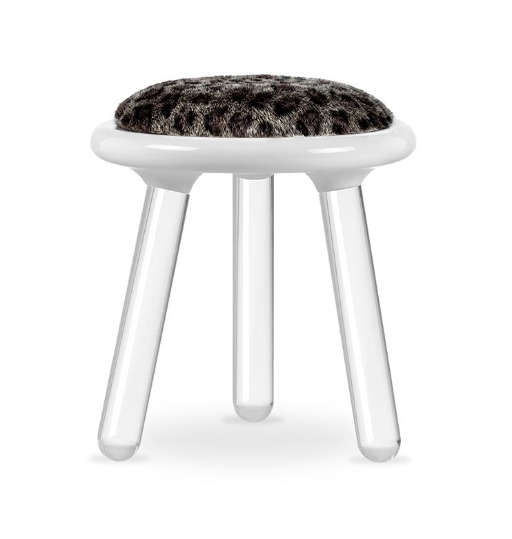 Sgabello Mirage Leopard