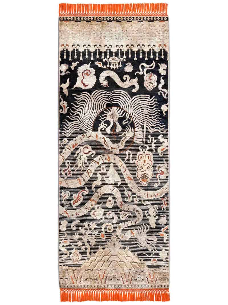 Tappeto Annodato Dragon | Misura: 160 x 365 cm