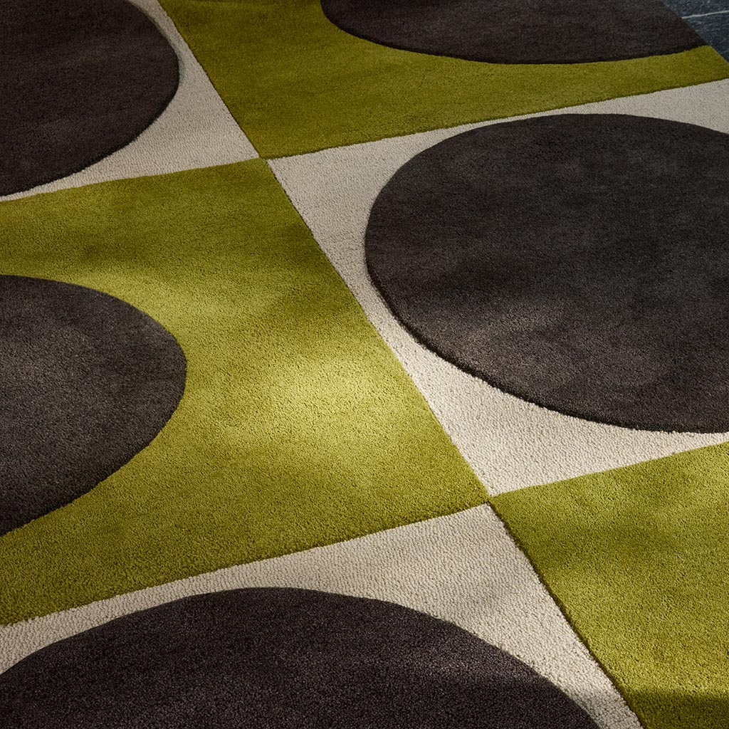 Spot Square Walnut/Lichen Tappeto