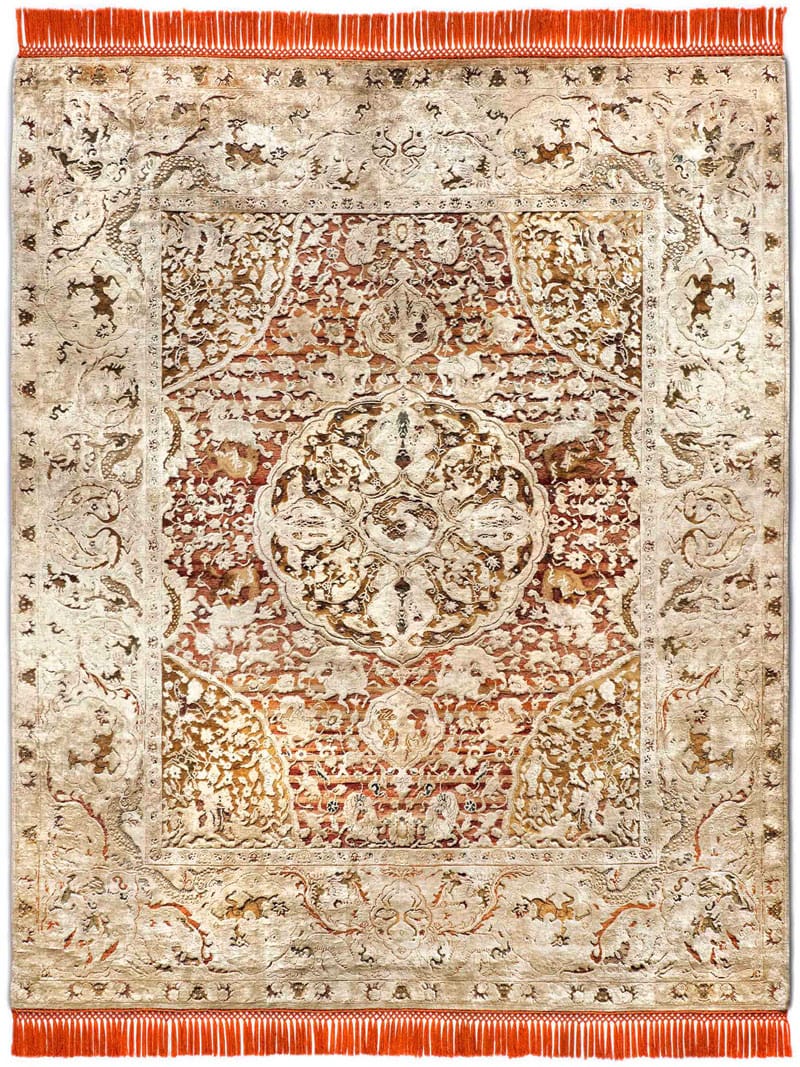 Tappeto Lusso Oro Annodato