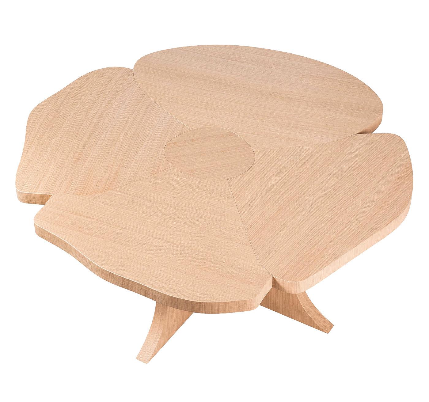 Tavolo da Pranzo Ovale in Legno Naturale
