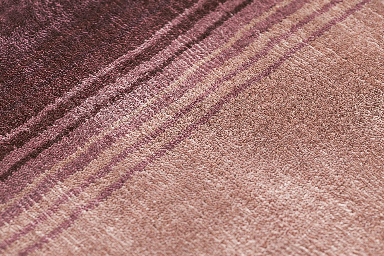 Tappeto Telaio Viscosa Rosa