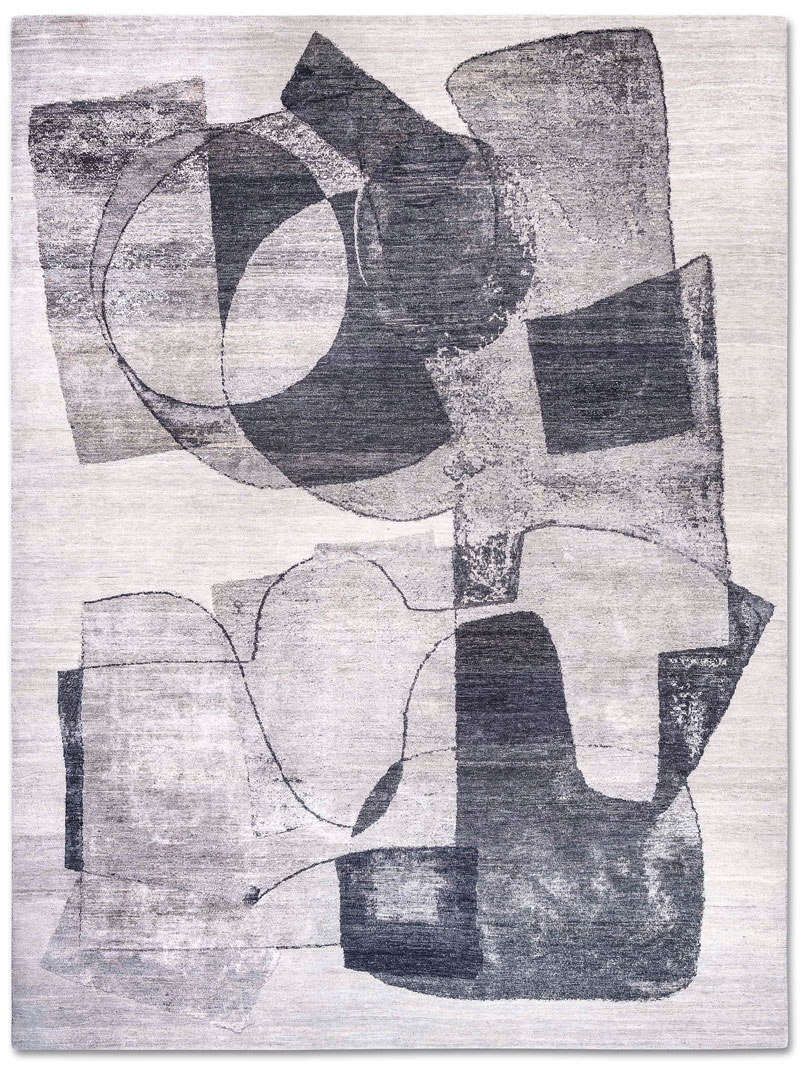 Tappeto Bianco e Nero Lux 2