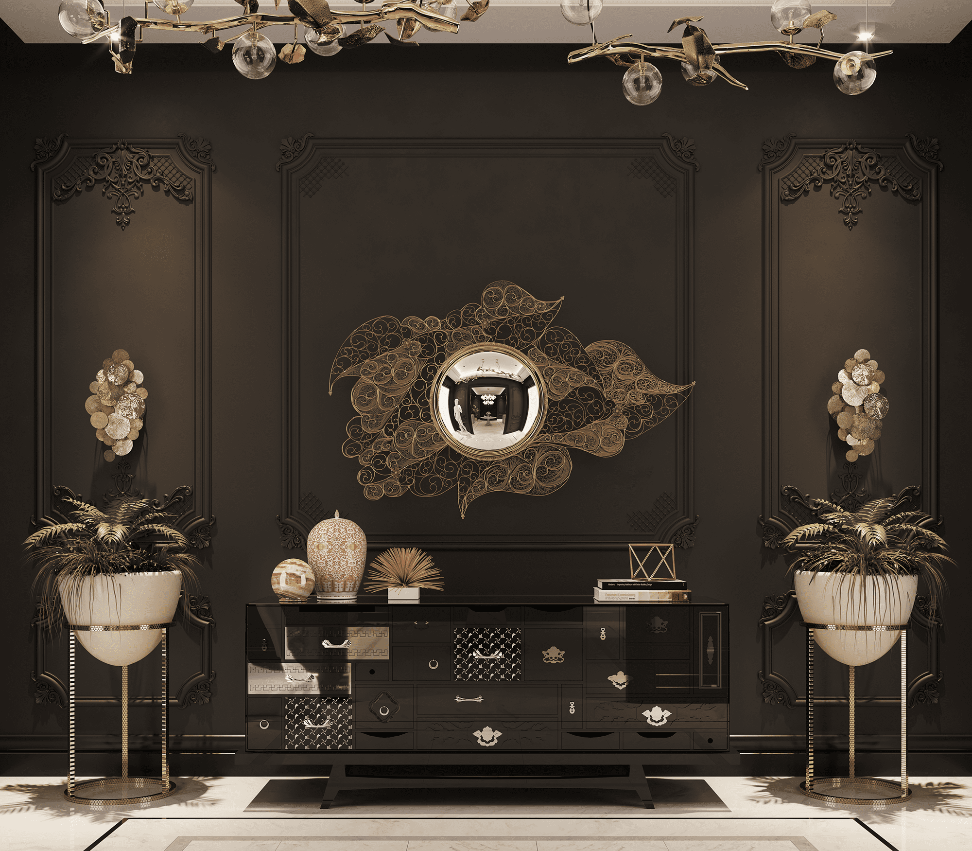 Credenza Nera Miro