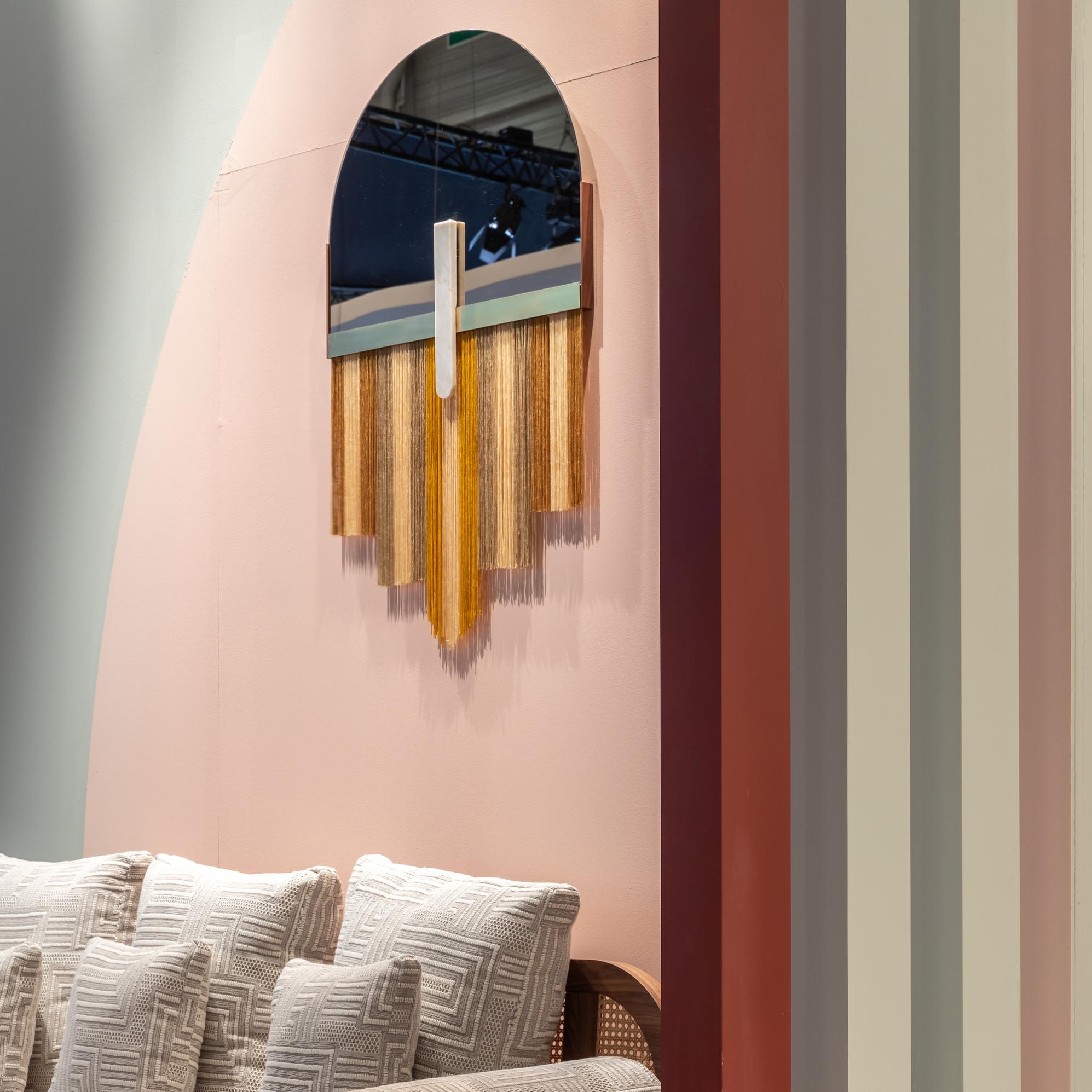 Specchio decorativo da parete Souk Yellow - 4