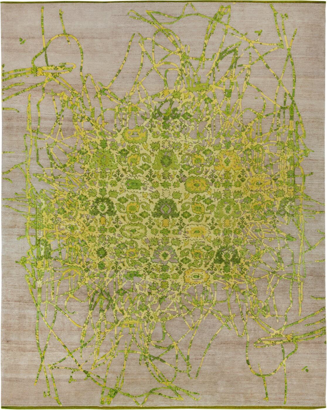 Tappeto Bidjar Muted 2 Verde | Misura: 250 x 300 cm