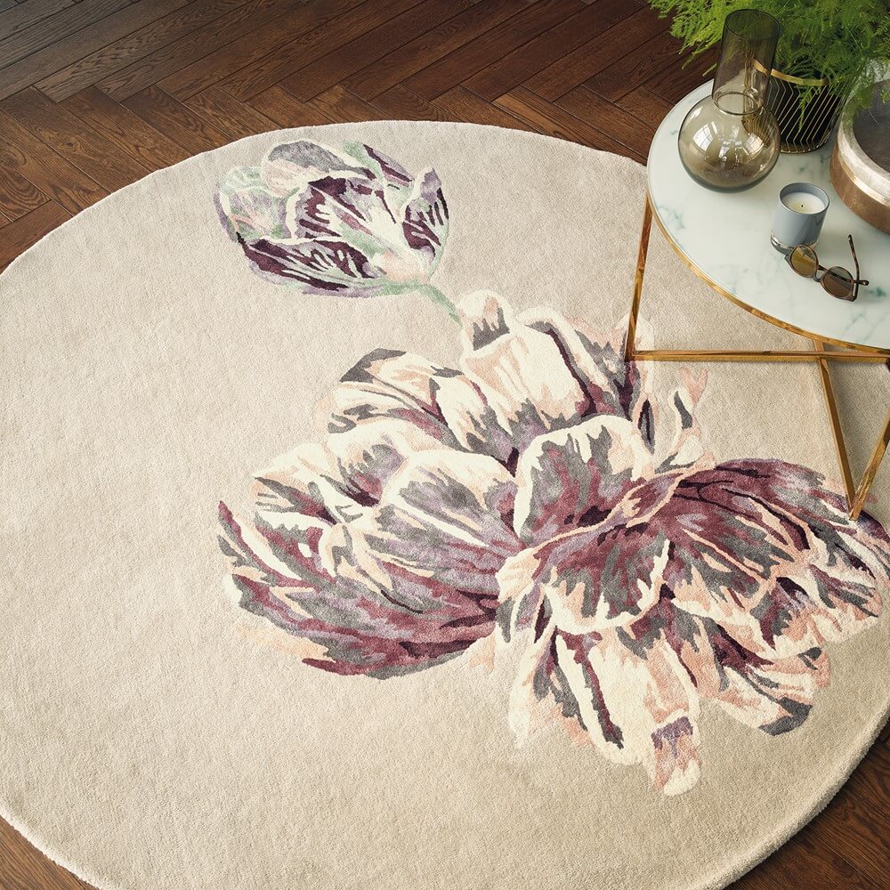 Tappeto Rotondo Tranquillità Beige 56001