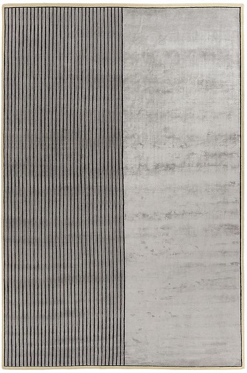 Tappeto Grigio Righe