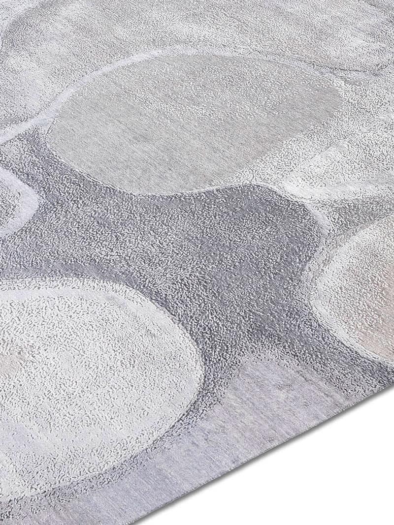 Tappeto Lusso Fatto a Mano Argento | Misura: 305 x 427 cm