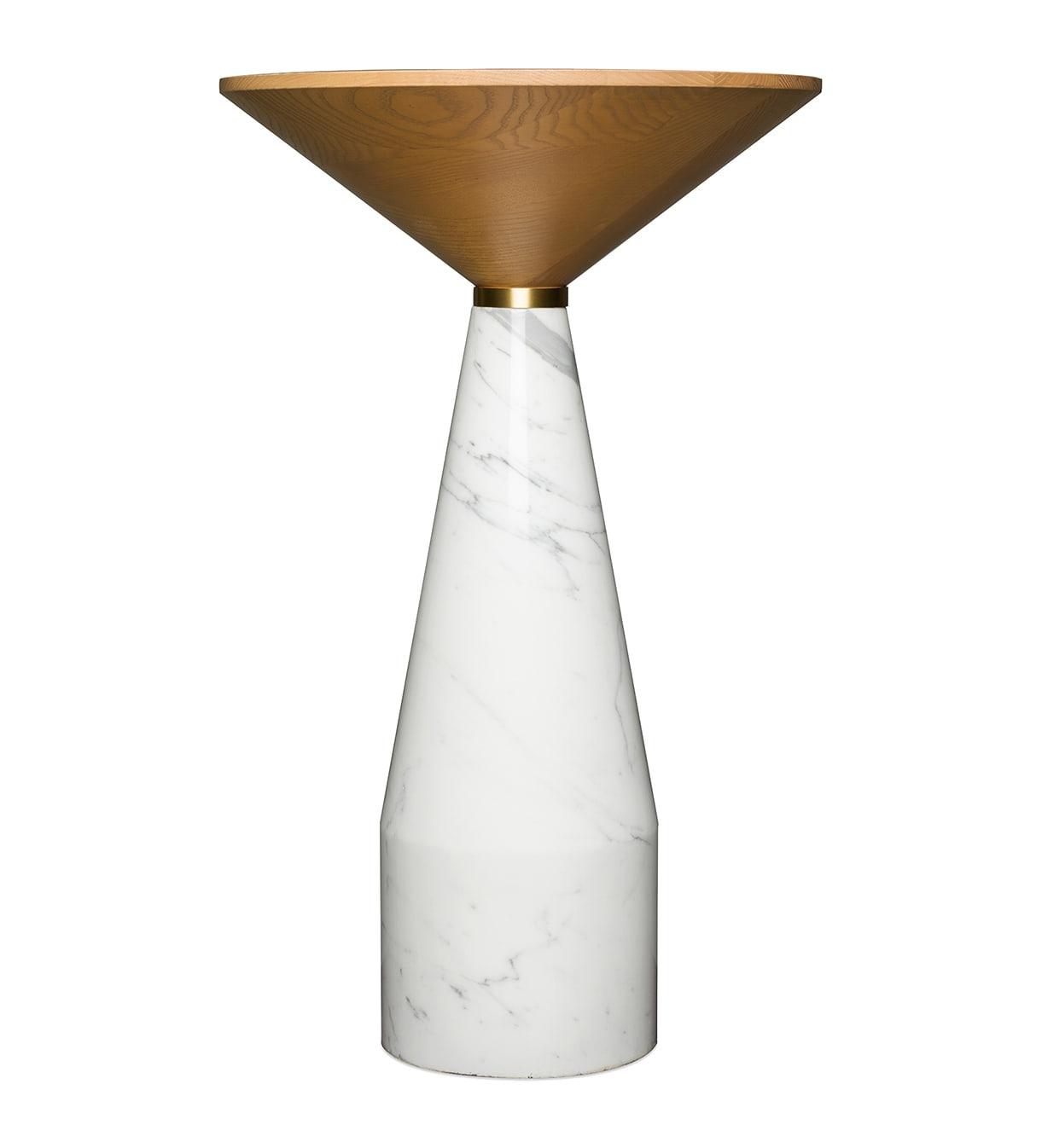 Tavolino Cino in Marmo Bianco