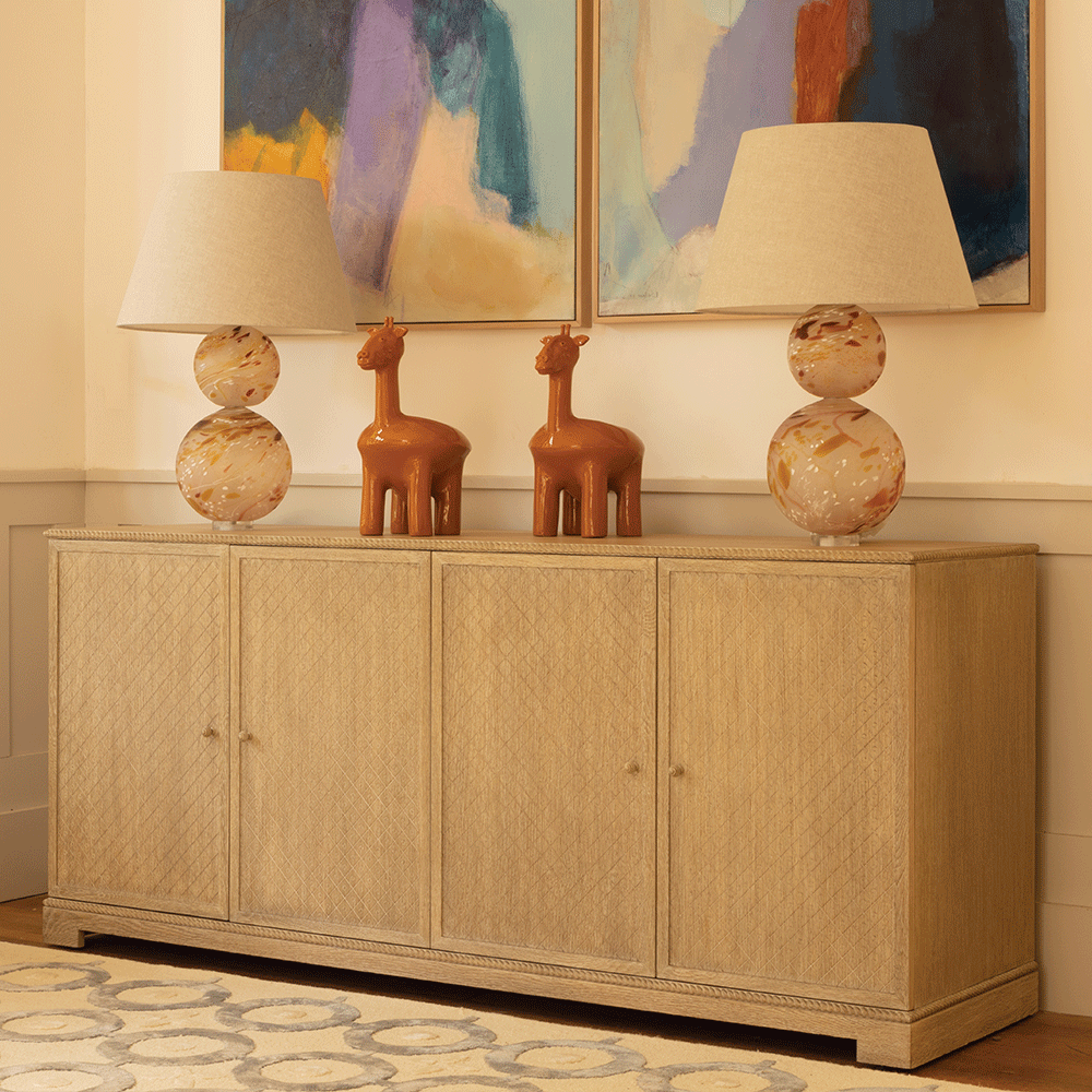 Credenza York Venetian White Oak