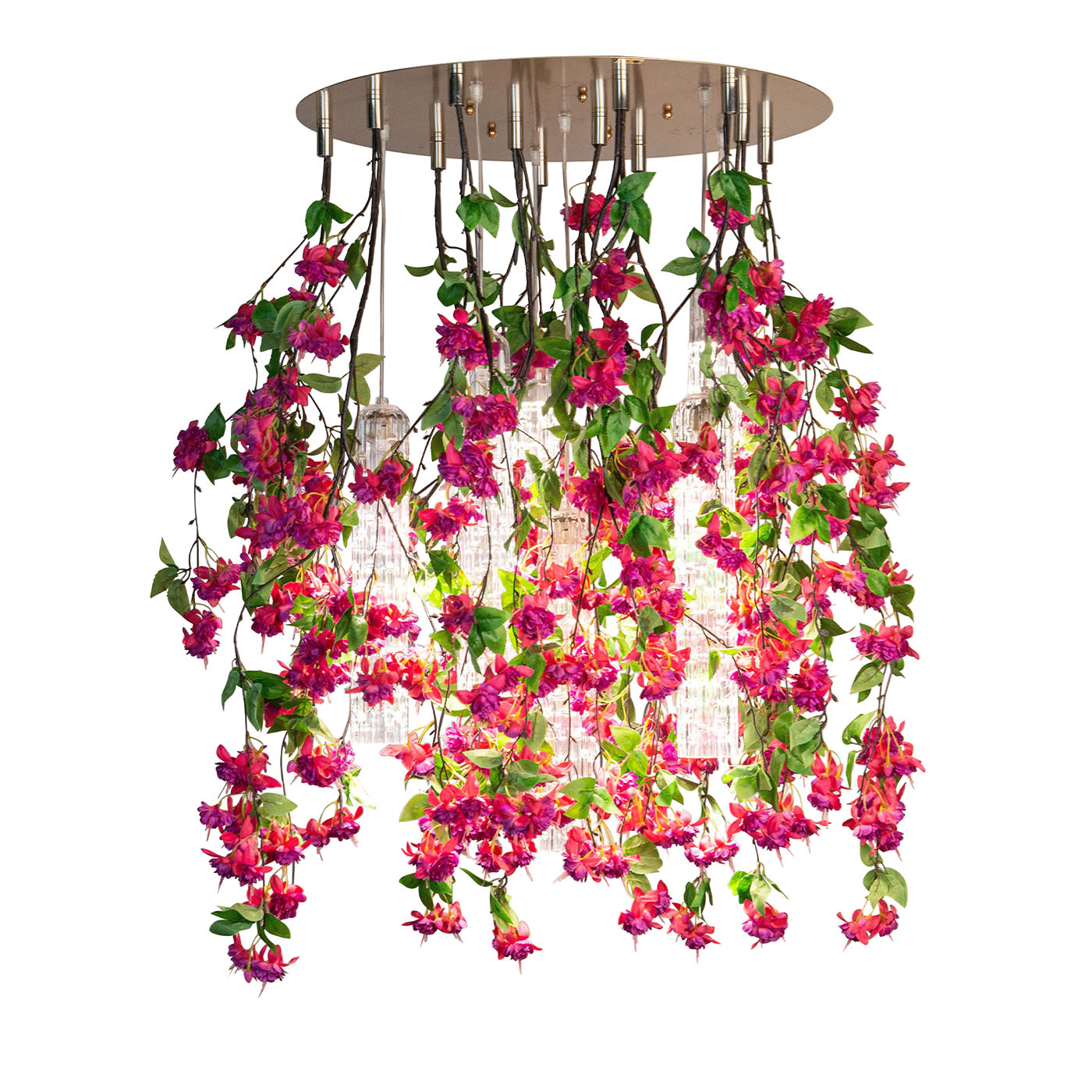 Lampadario Grande Pink Cascade