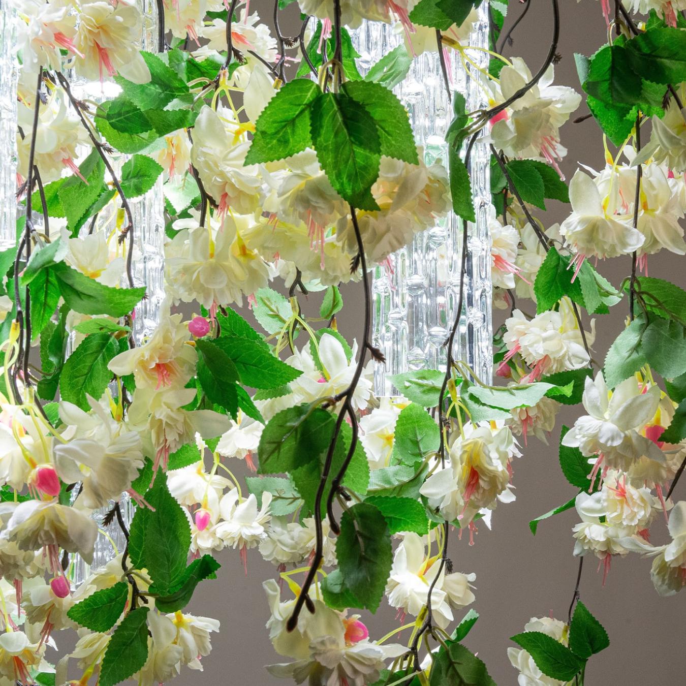 Lampadario Grande White Cascade