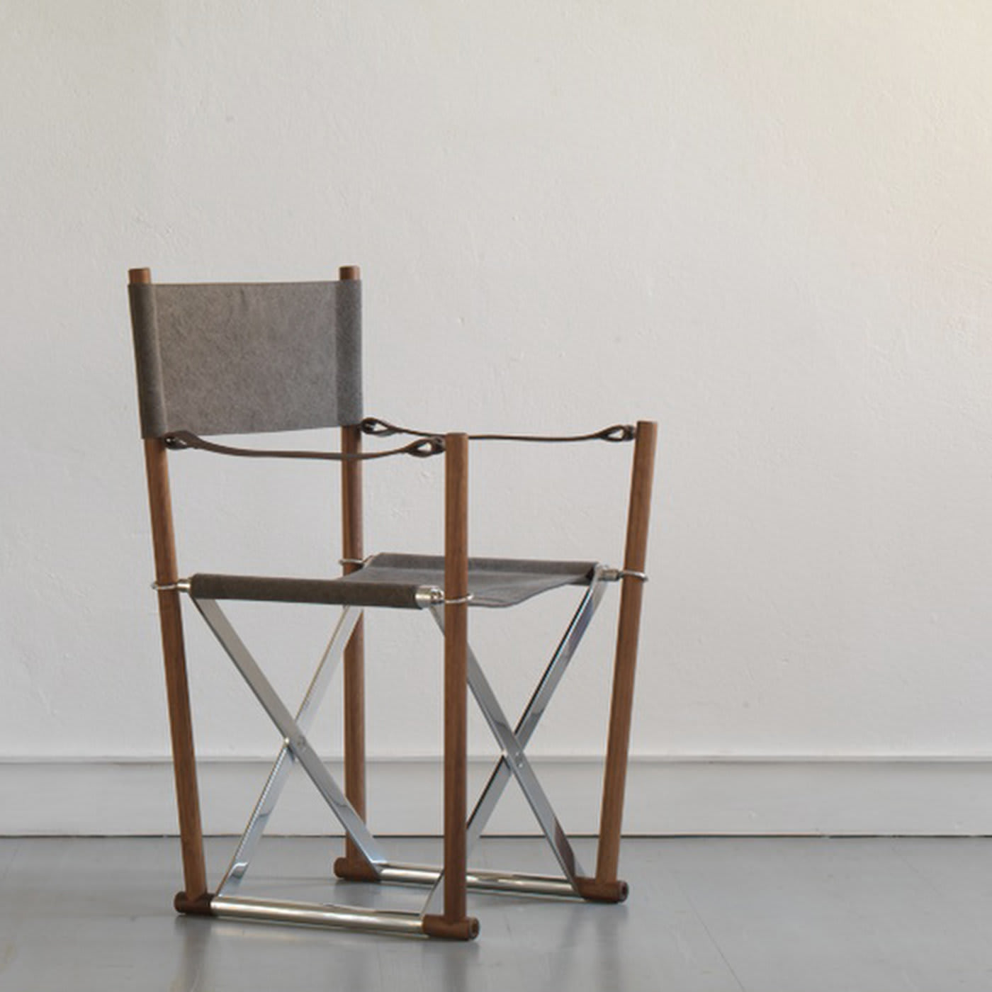 Sedia in Cotone Regista | Base / Piedistallo: Iroko Wood