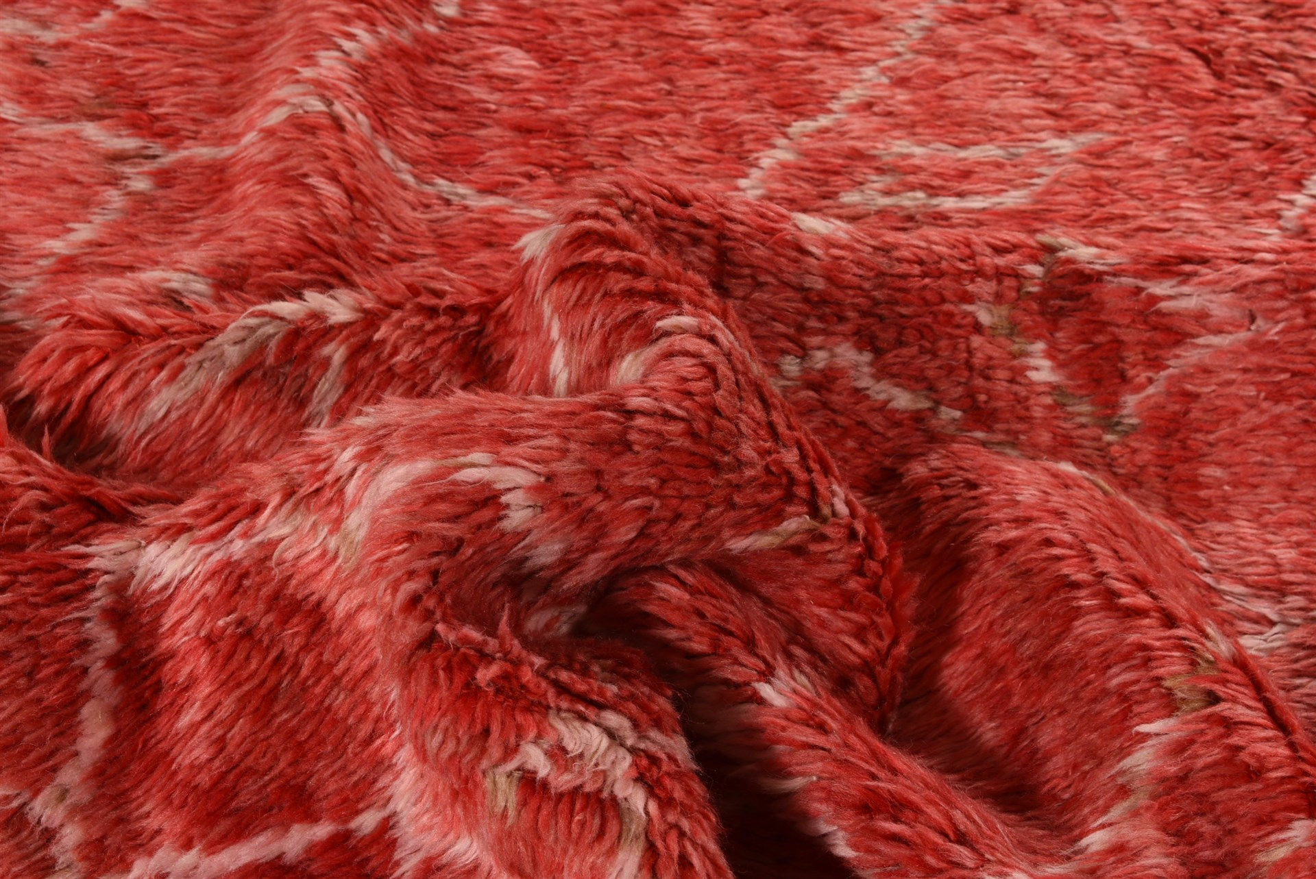 Tappeto Berbero Rosso Alto