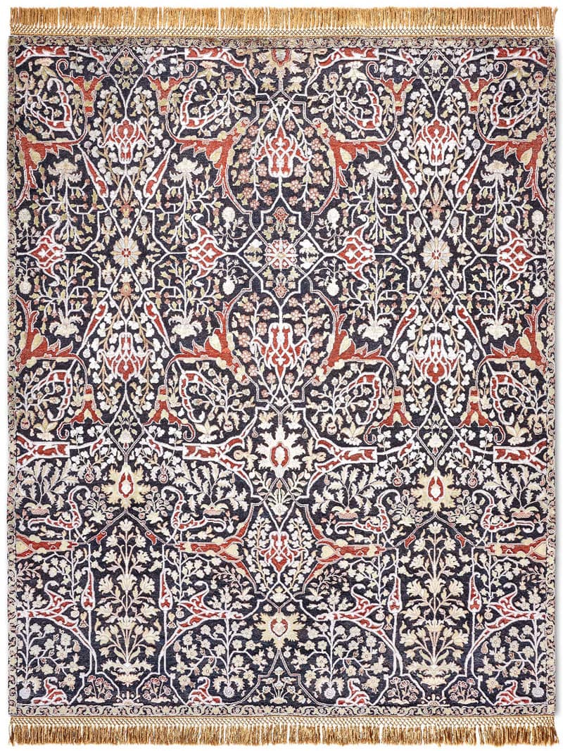 Tappeto Lusso Fatto a Mano Teheran Blu