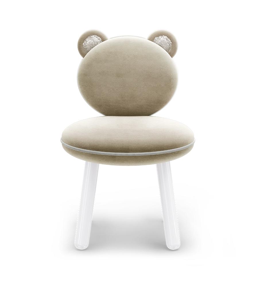 Sedia Per Bambini Fluffy Bear Cream