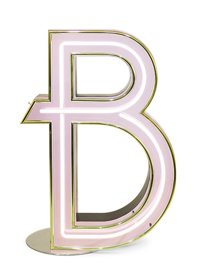 Lettera Luminosa Bold B