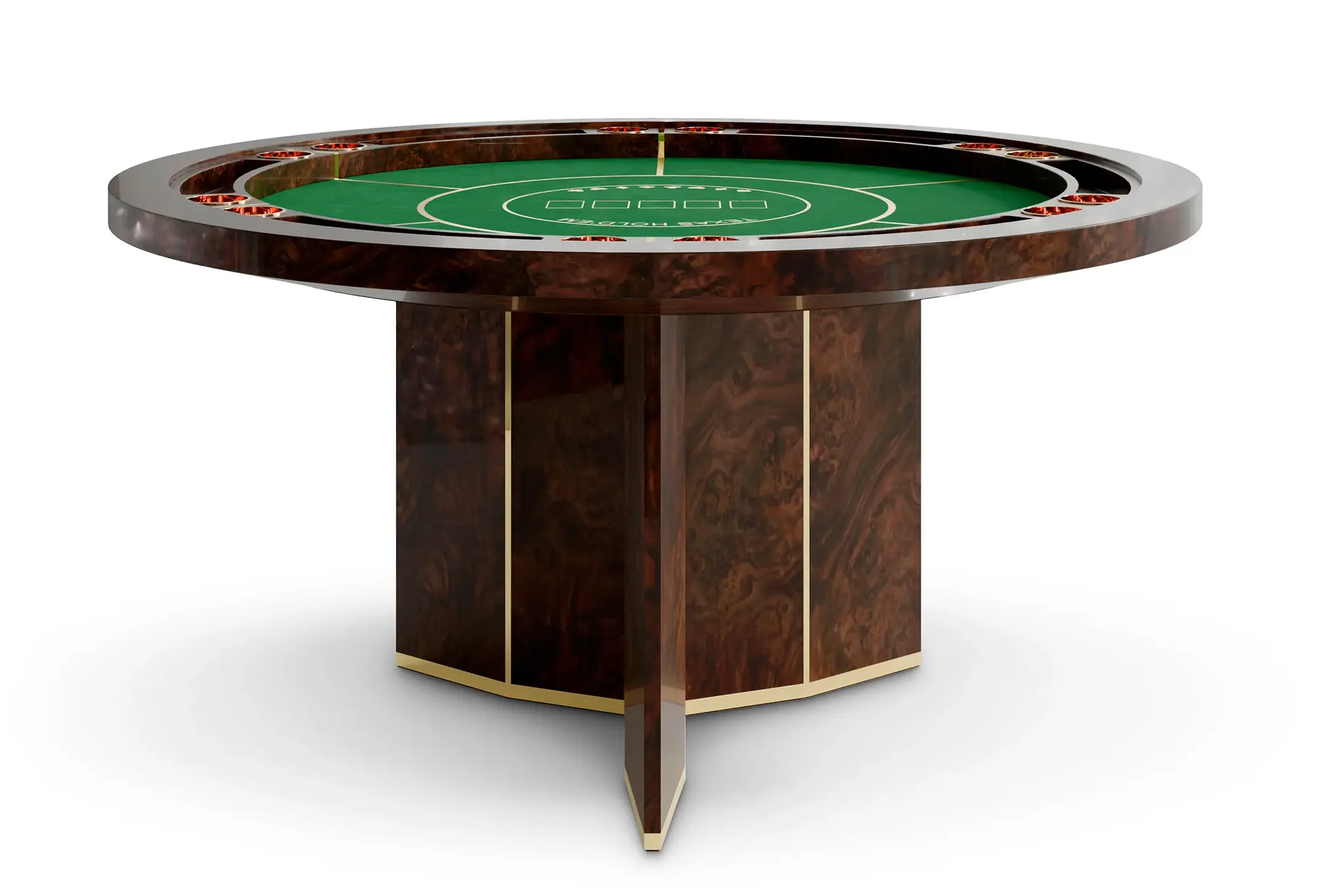 Tavolo Da Gioco Elite Brown Poker