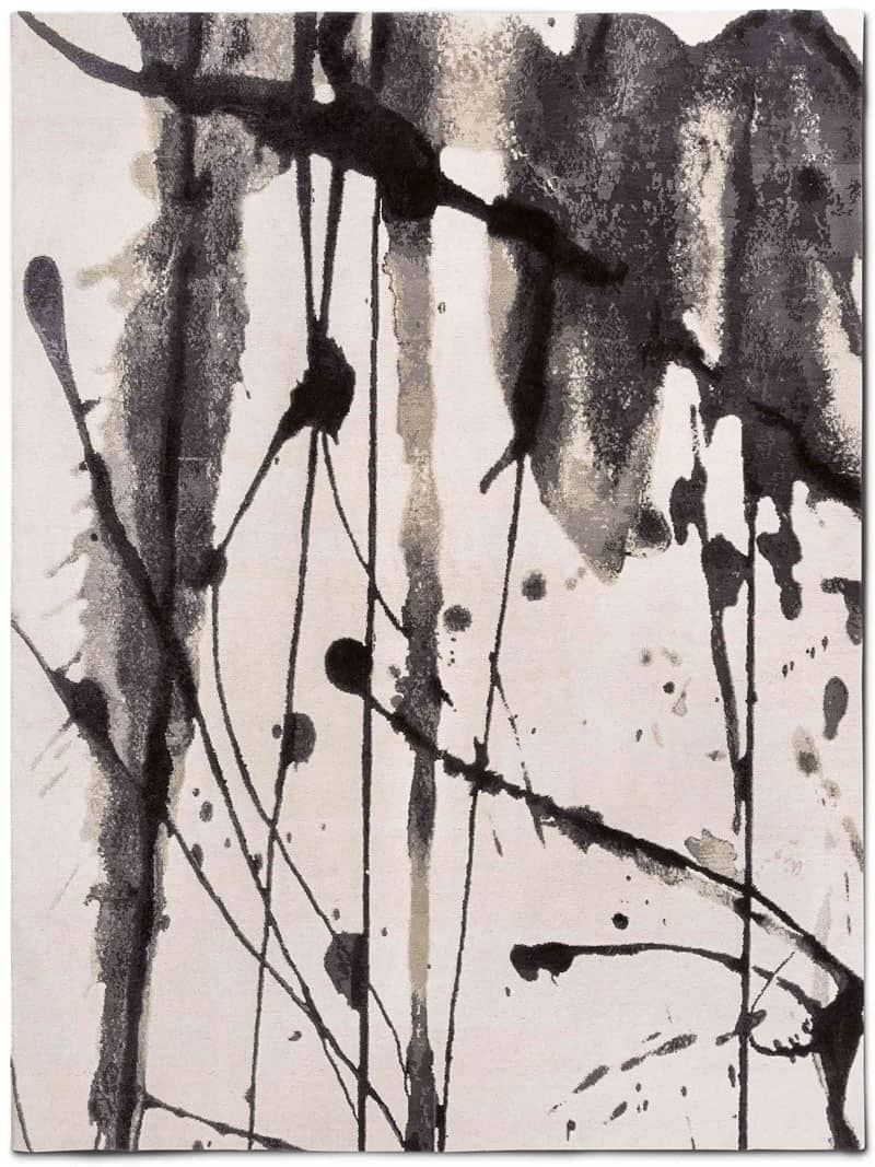 Tappeto Bianco e Nero Lux 1 | Misura: 122 x 183 cm