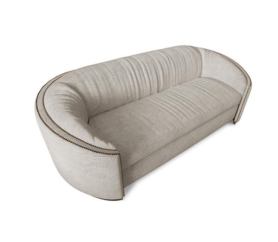 Divano Curvo Premium Comfort Beige