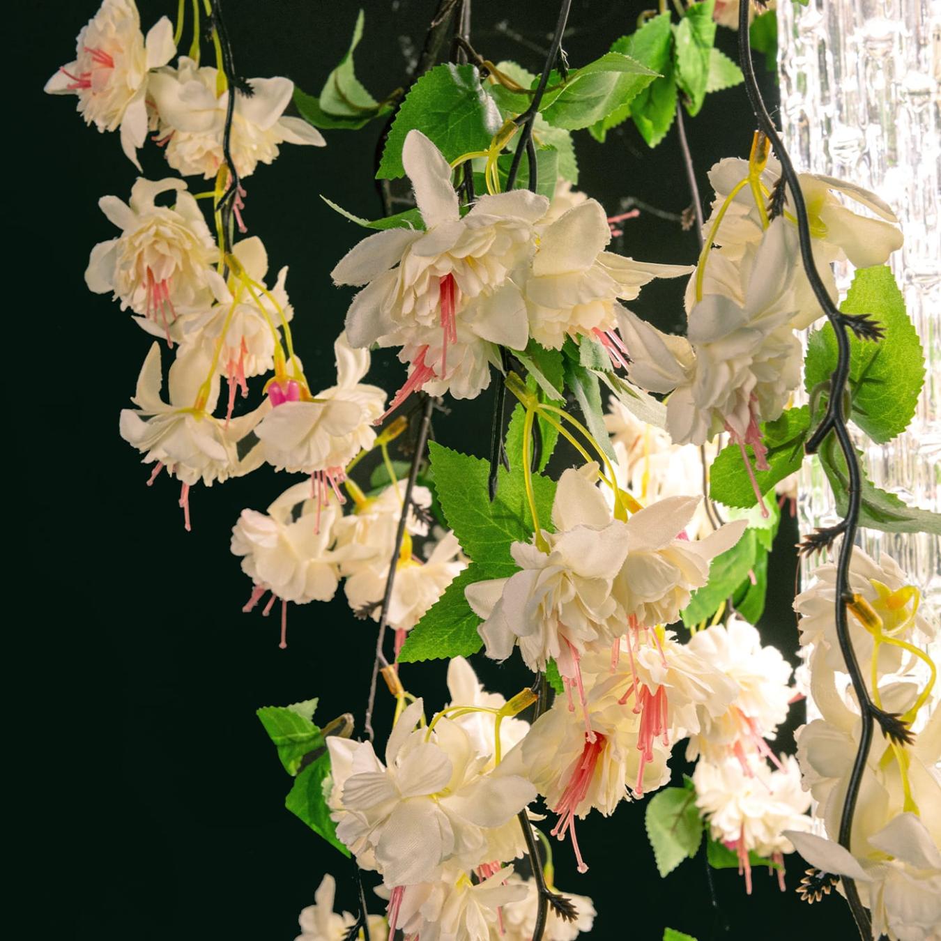 Lampadario Quadrato White Cascade