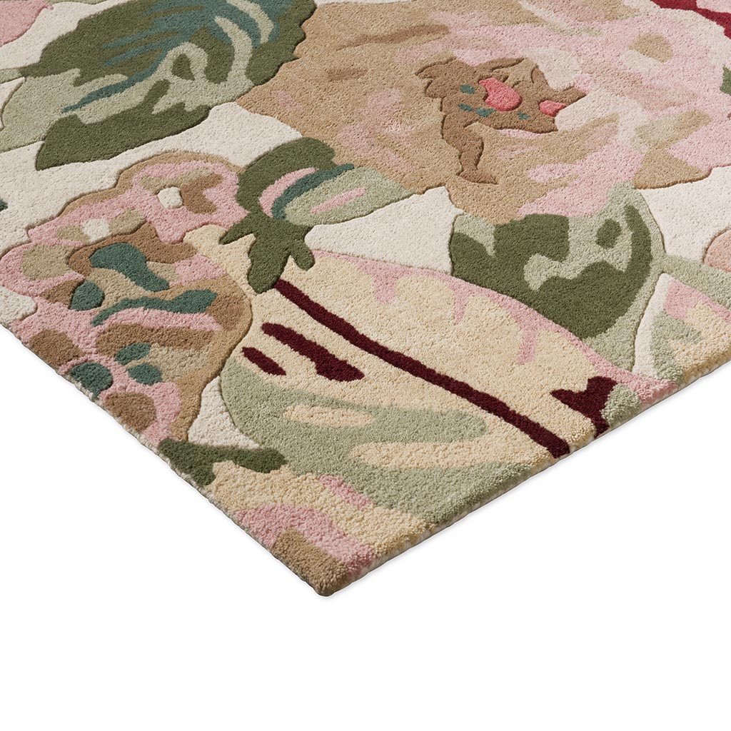 Rose & Peony Red Tappeto