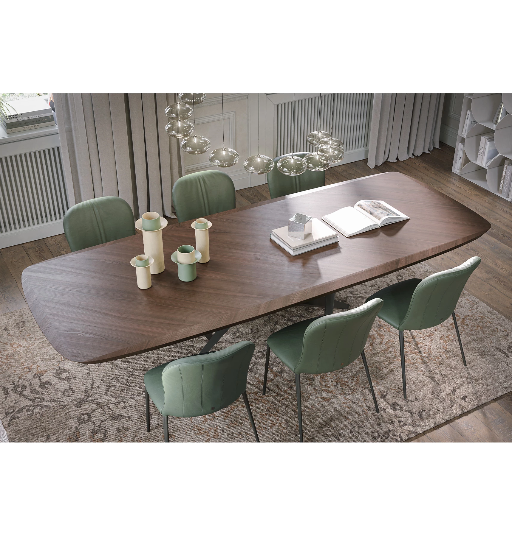 Tavolo da pranzo Thunder Silk in legno