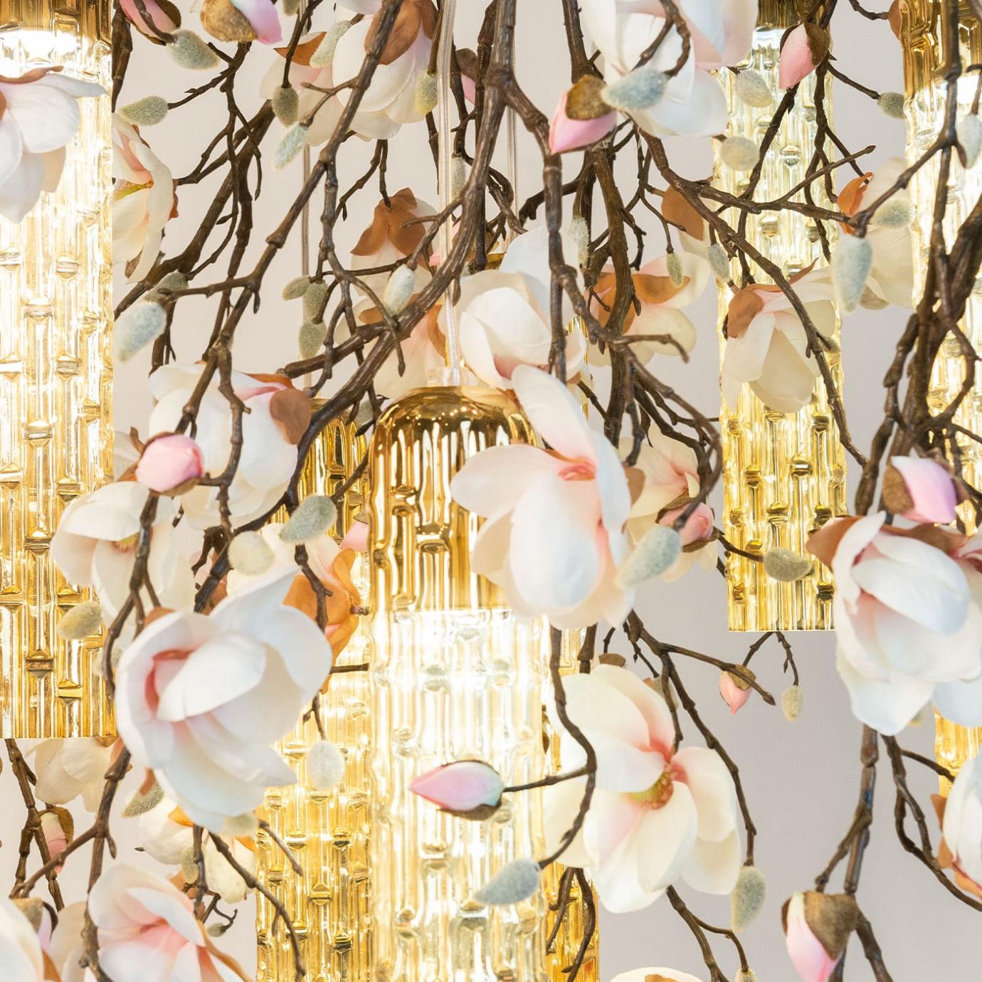 Lampadario Magnolia Bianco