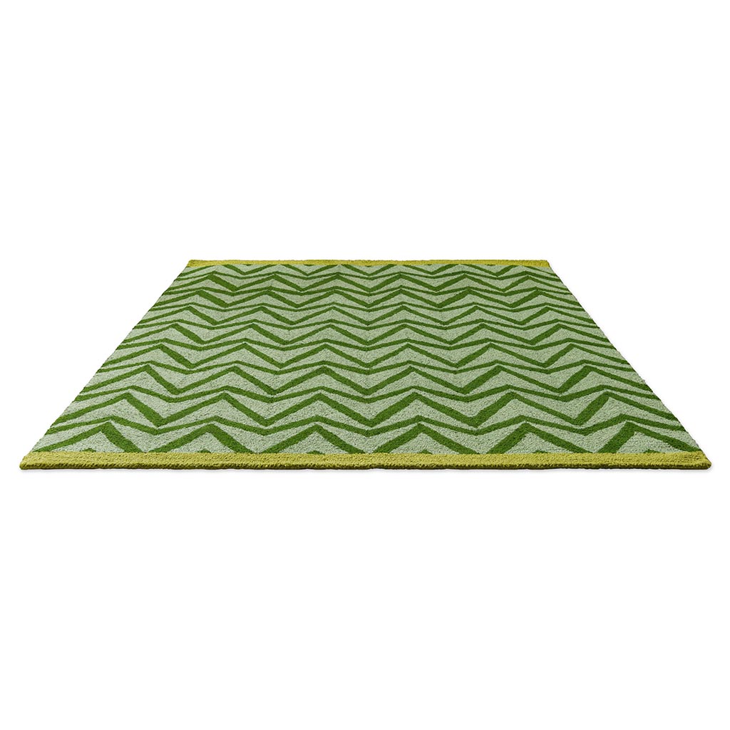 Tappeto Dhurrie Verde Esterno
