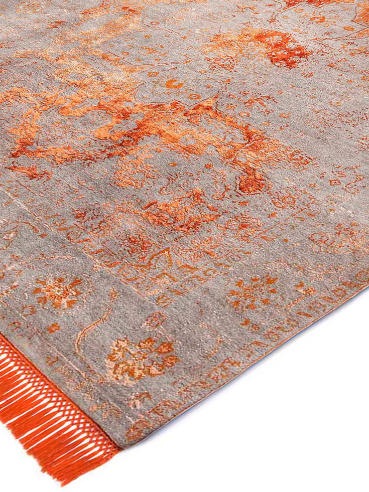 Tappeto Lusso Rame/Arancio