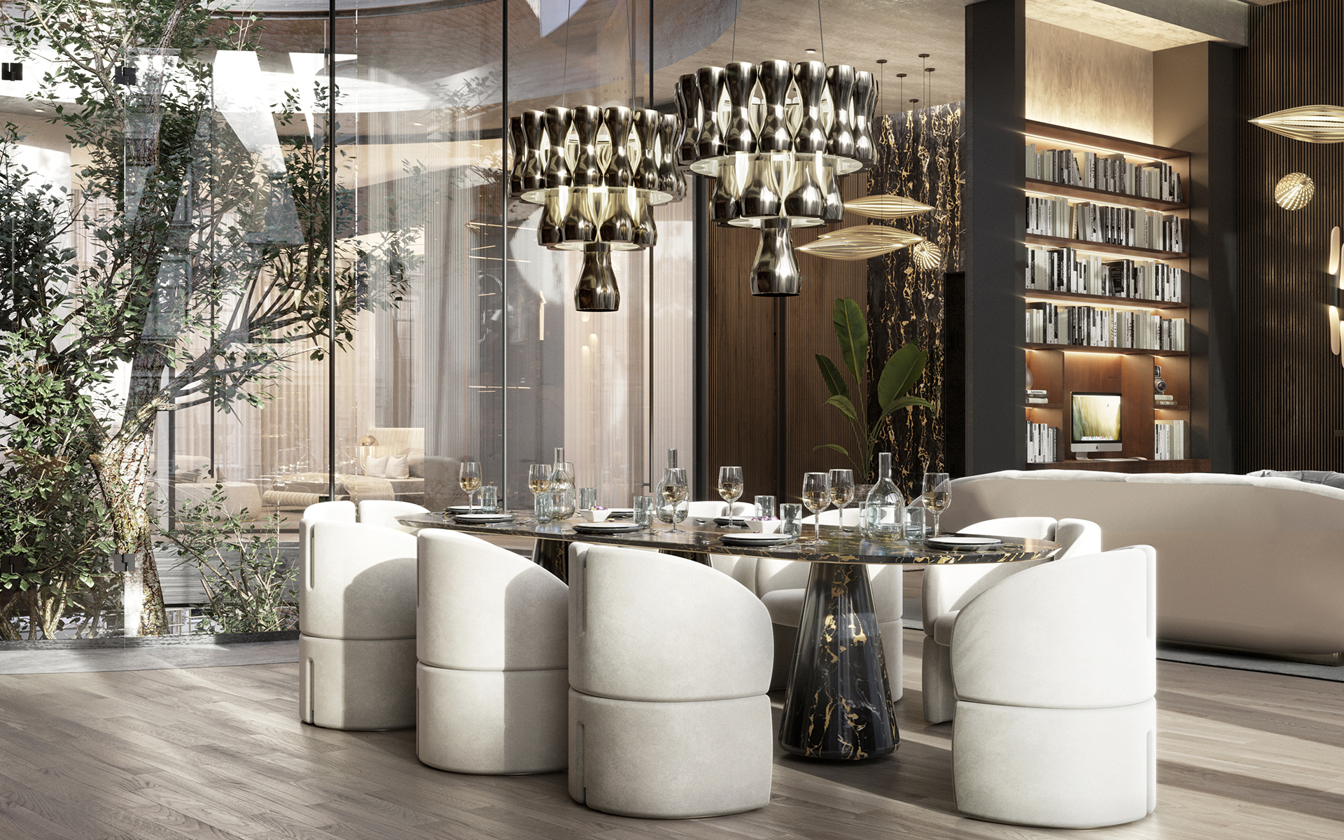Lampadario Crown Sospensione - 4