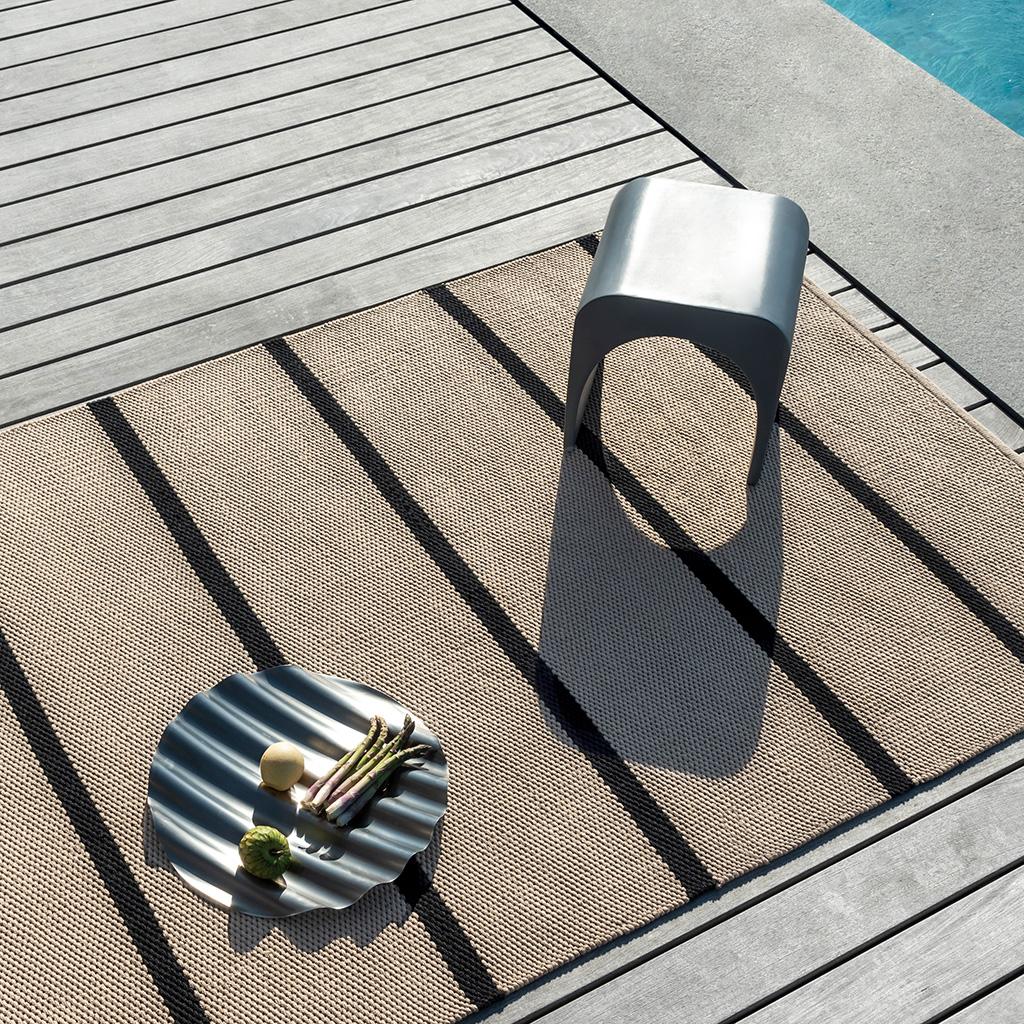 Tappeto Deck Nero Carbone Per Esterni