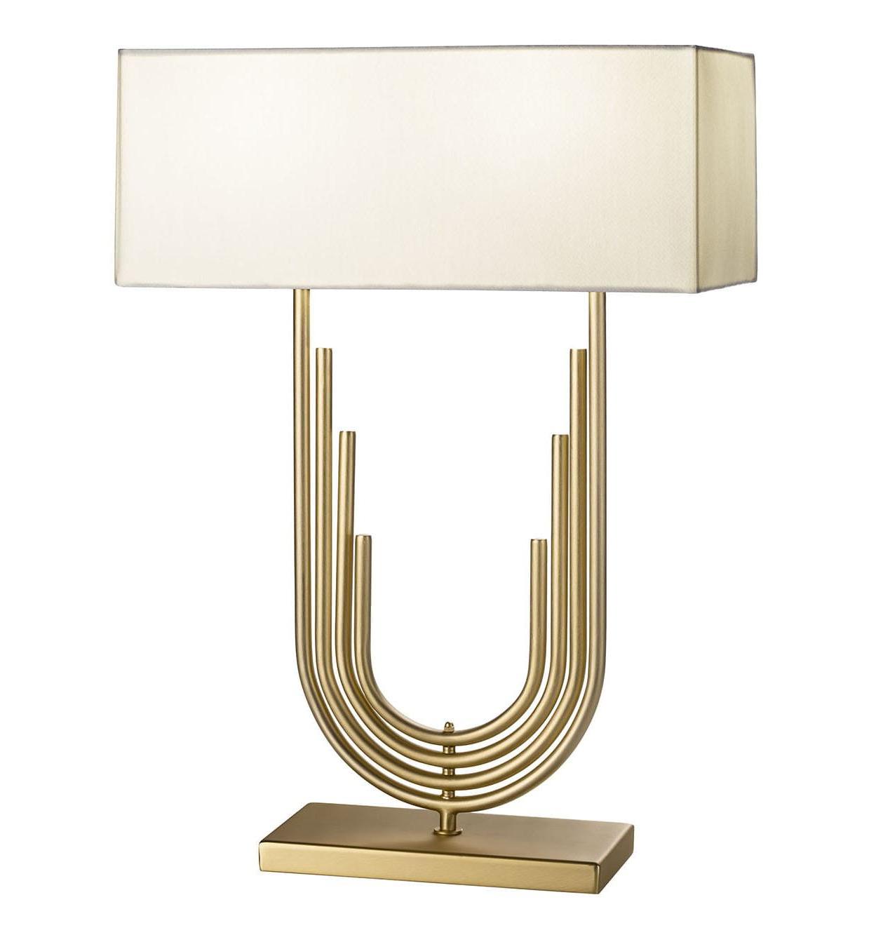 Lampada da Tavolo Neoclassica con Finitura in Oro Antico