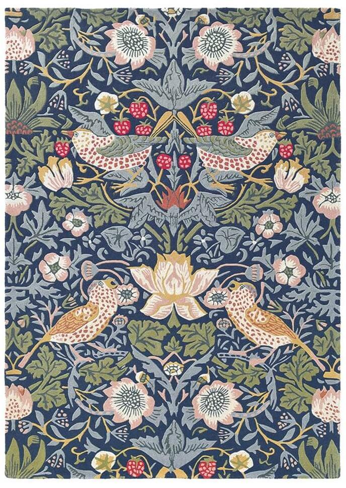 Tappeto Strawberry Thief 027708 Indigo | Misura: 200 x 280 cm